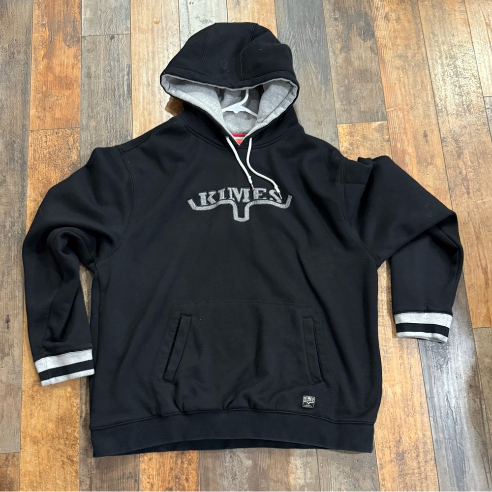 Kimes Ranch Black and Gray Hoodie for Men